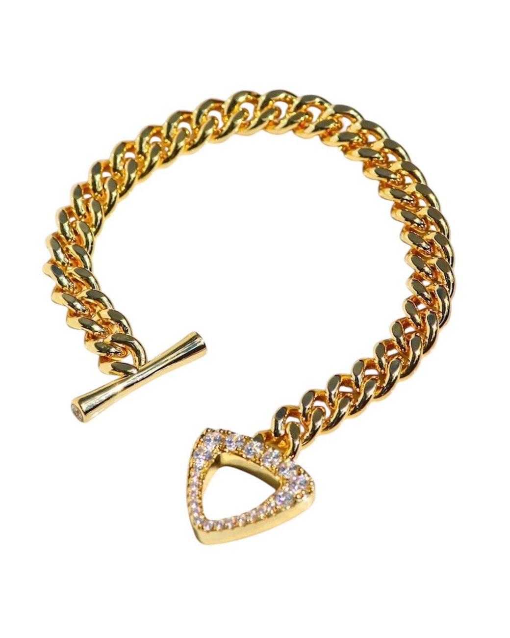 Native Gem Metallic Triomphe Bracelet- 14K Plate