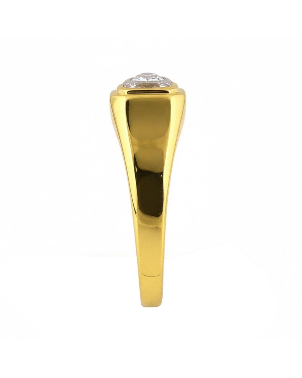 Artisan Metallic 14K Emerald Cut & Pear Shape Diamond Ring