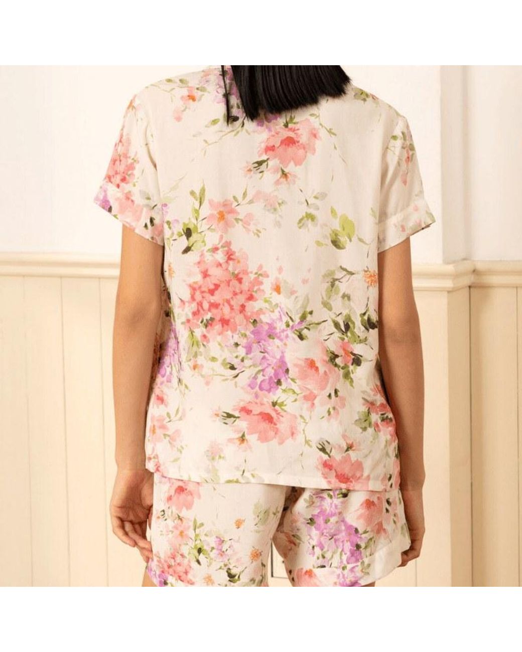 Yumi Kim Pink Beauty Rest Ivory Floral Pajama Set