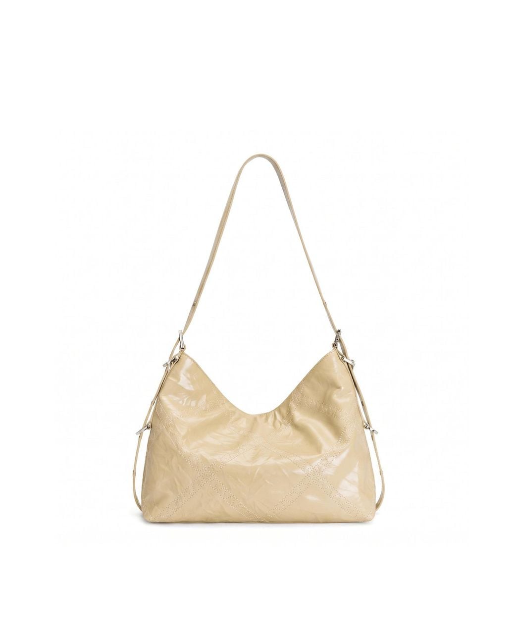 Orange Cube Metallic Metropolitan Chain Hobo