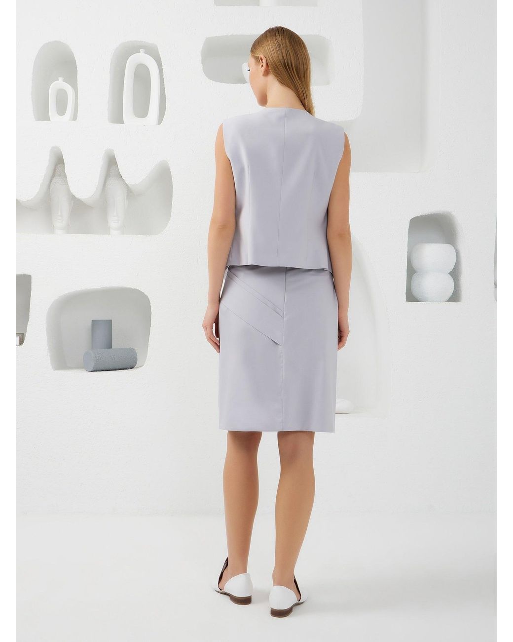 Lumina Eligma Gray Collar-Elle Vest