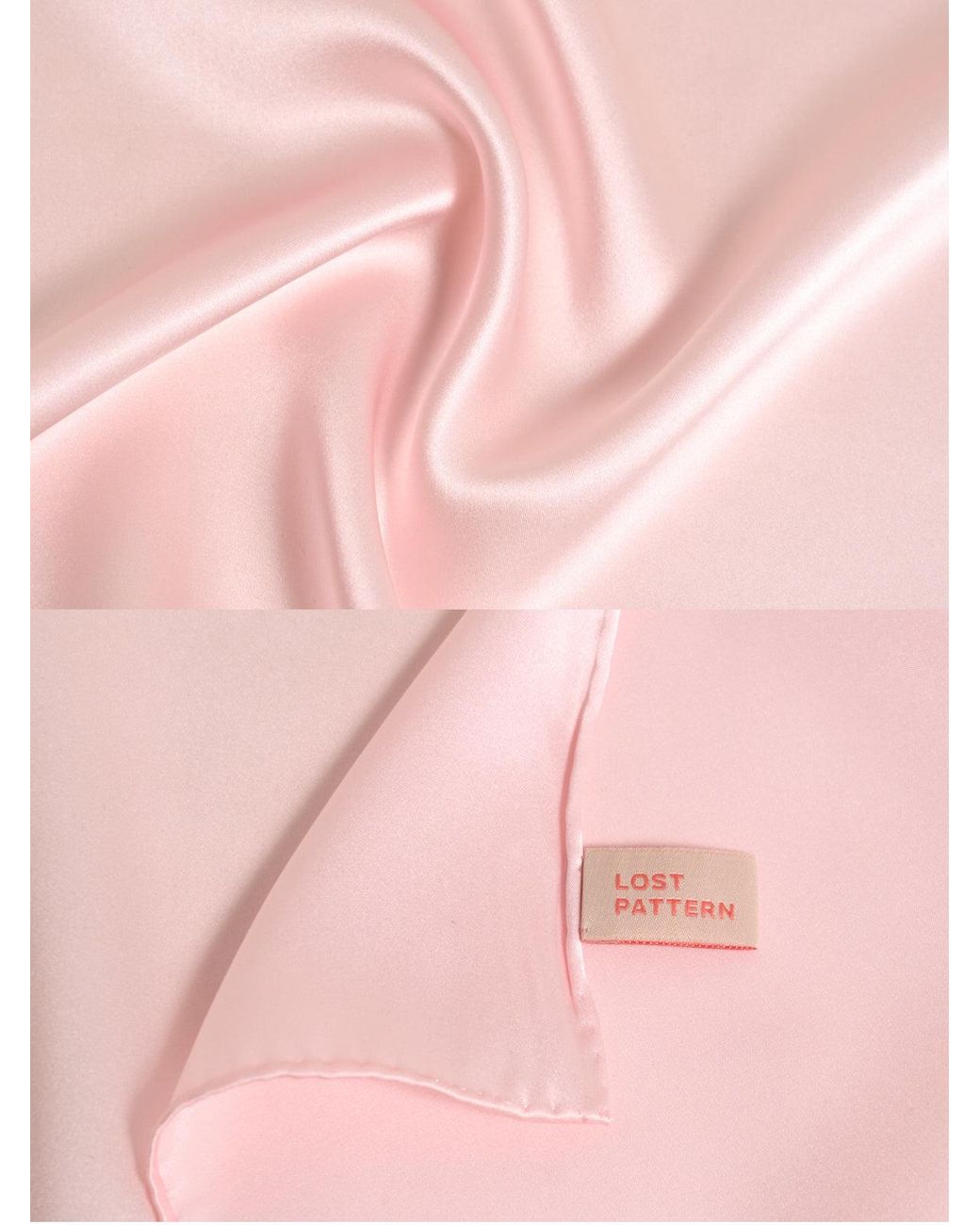 Lost Pattern Pink Dapper Fold Silk Pocket Square for men