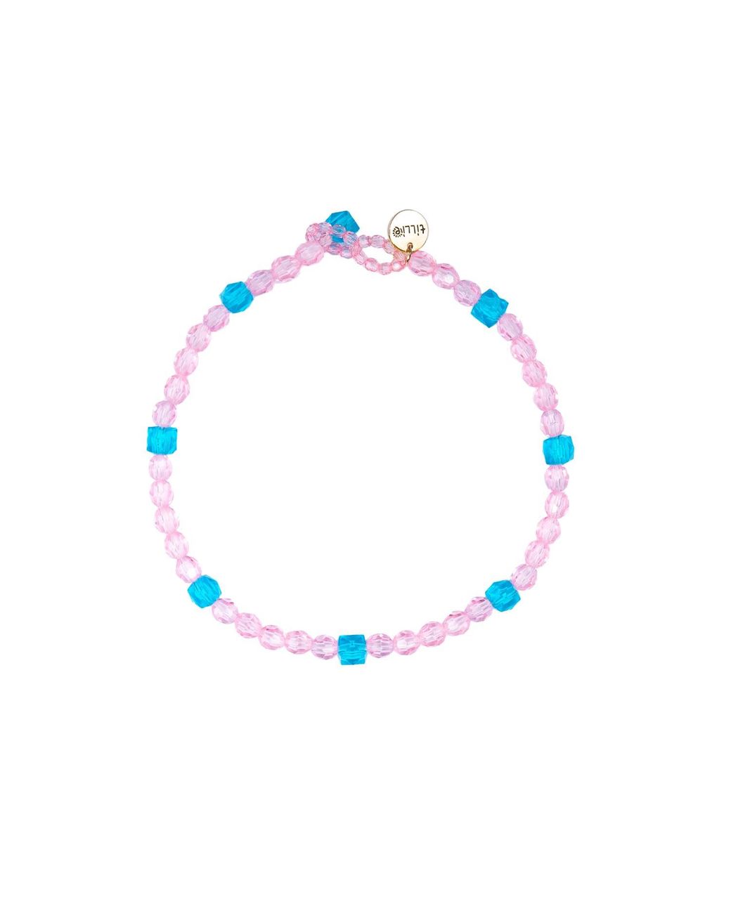 Tillie Beads Blue Daily Wear Carnival Bead Necklace
