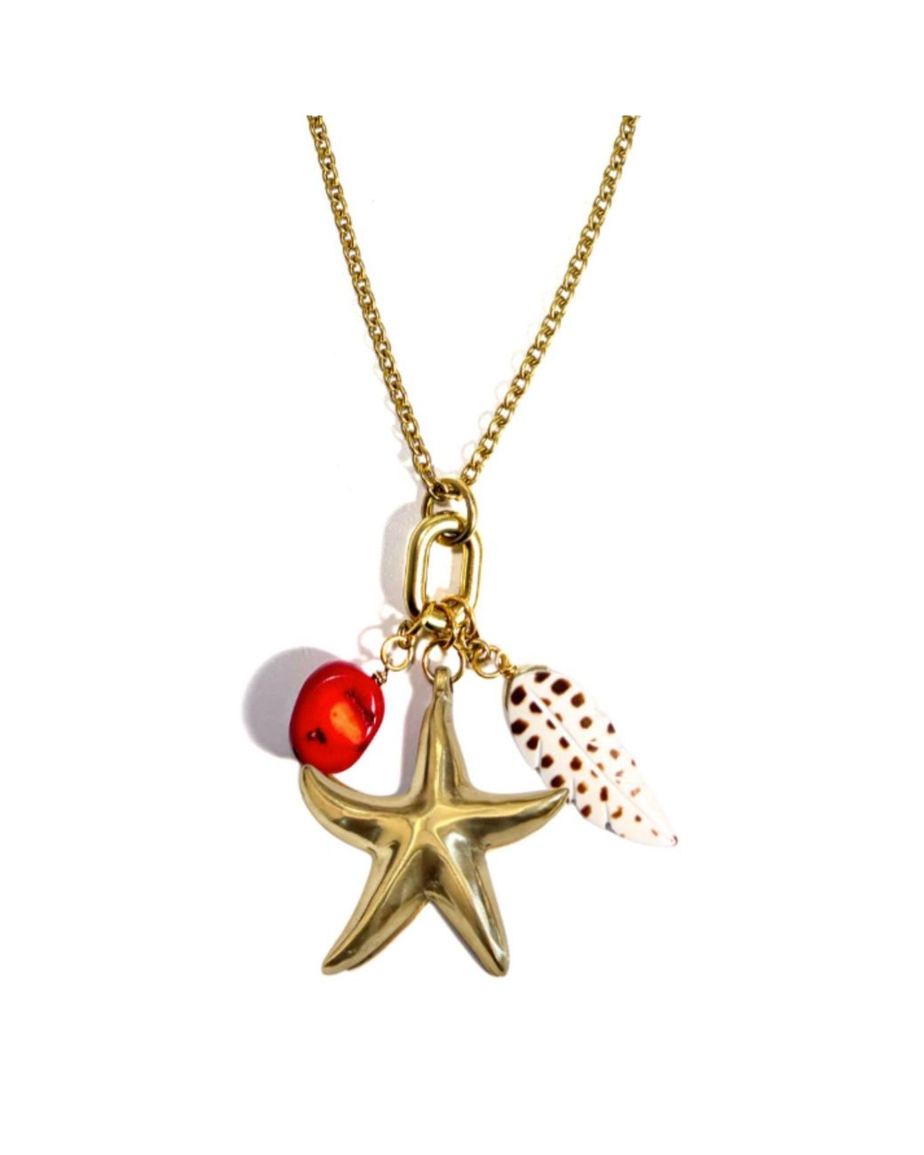 Rachel Nathan Metallic Neutrals Tidal Treasure Necklace