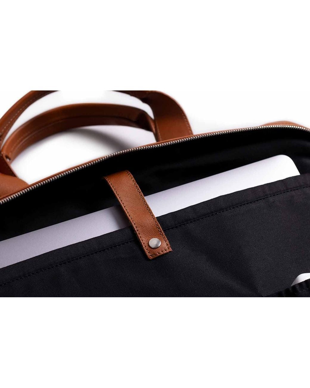 Harber London Brown Everyday Leather Briefcase for men