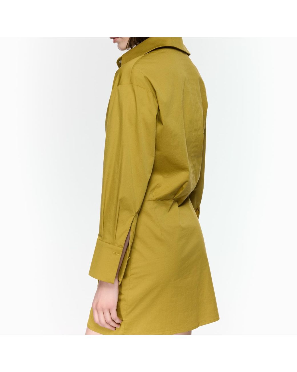 Mirimalist Yellow Eddy Mustard Shirt Dress