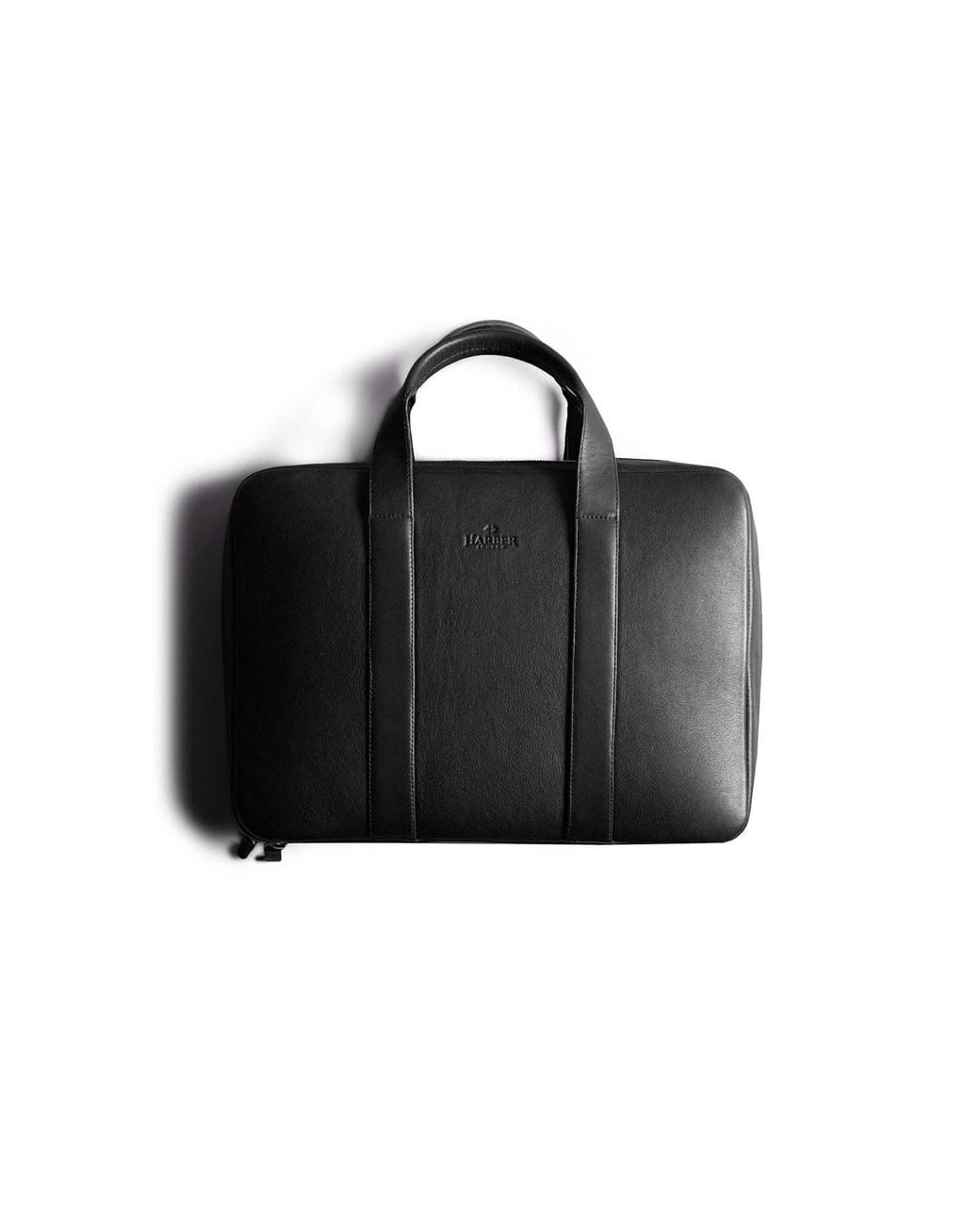 Harber London Black Laptop Briefcase for men