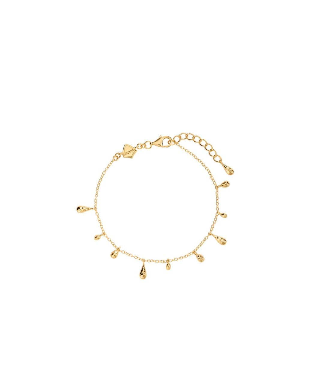 Vanhi Metallic Rhea Molten Cascade Bracelet