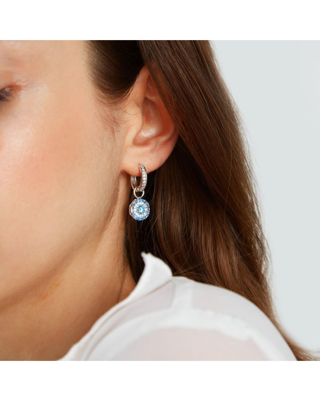 Ballinger Jewellery Blue Something Aquamarine March Birthstone Drop Bridal Earrings