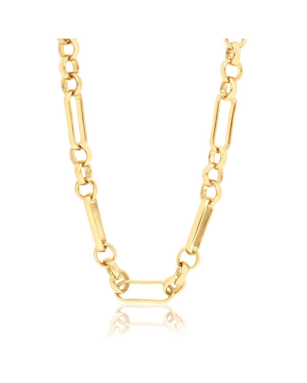 SHYMI Metallic Paper Clip And Circle Chain