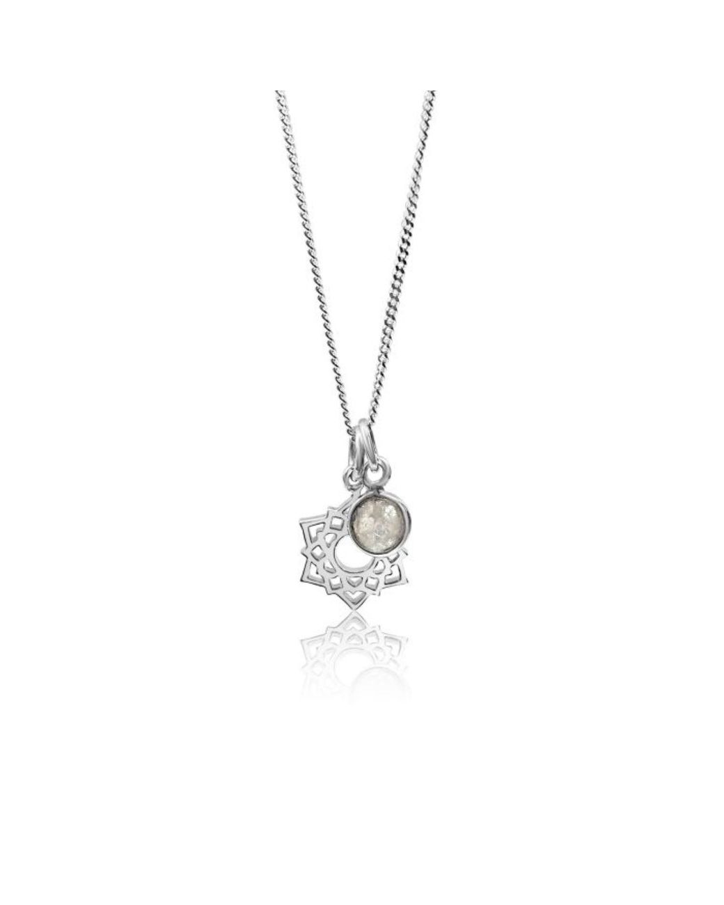 The Jewellery Store London Metallic Crown Chakra/Sahastrara Charm Necklace