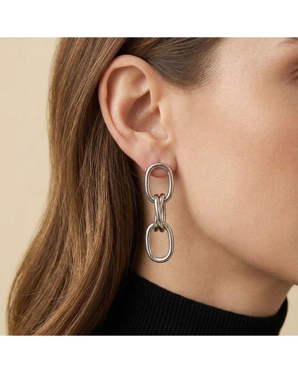 Jaredjamin White Billie Drop Post Earrings