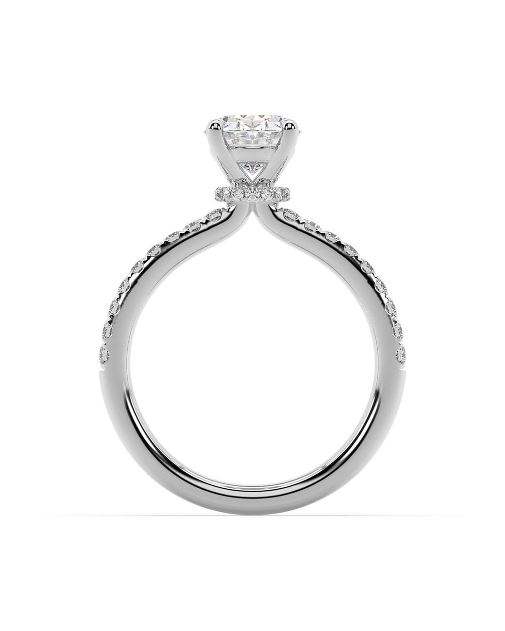 Artisan White Designer Ring With Lab-Grown Diamond