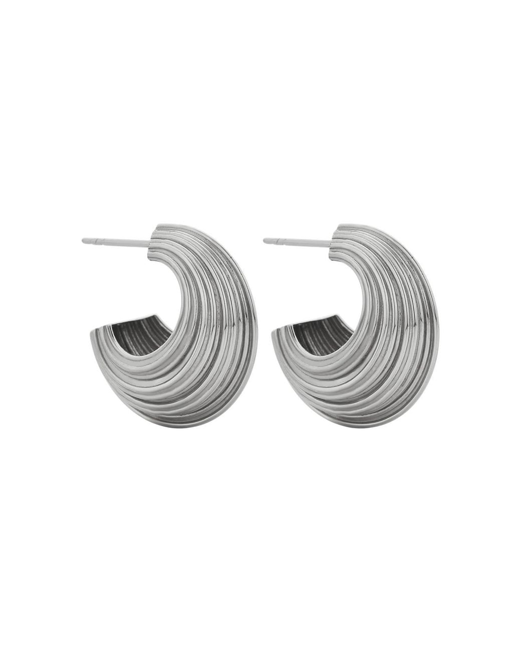Zoe & Morgan Metallic Rae Hoop Earrings