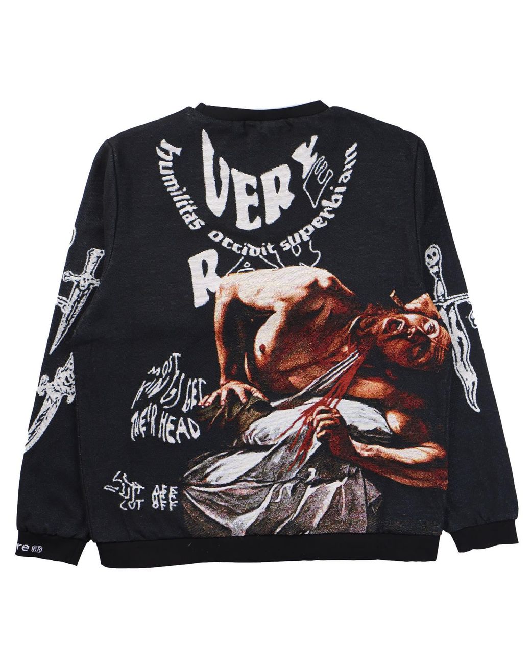 VERYRARE Black Antihero Judith Crewneck for men