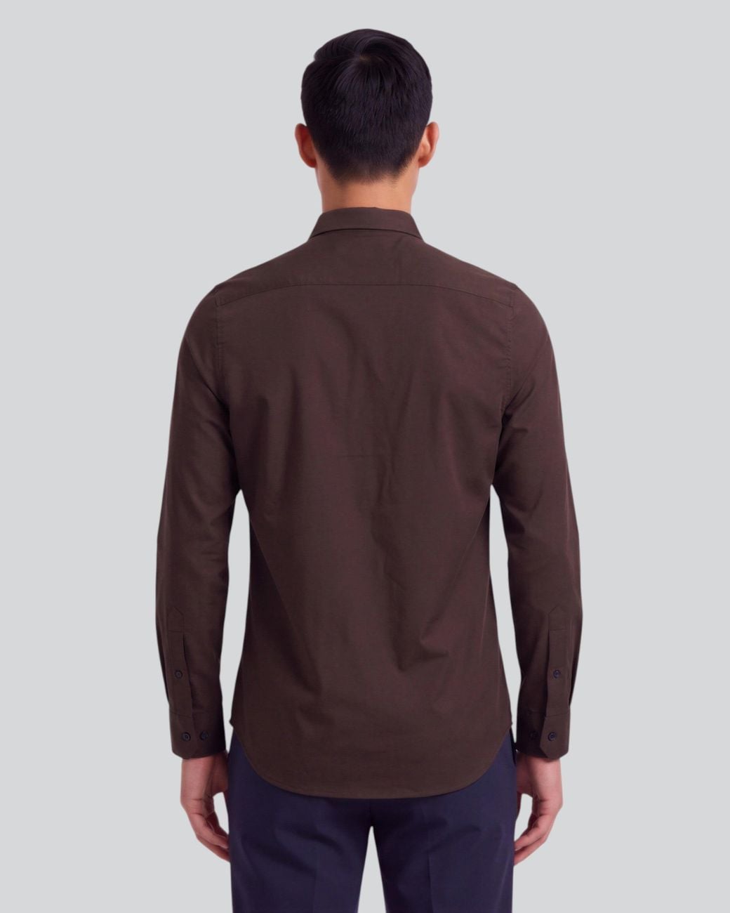 Lords of Harlech Simon Brownie Stretch Jersey Long-Sleeve Shirt for men