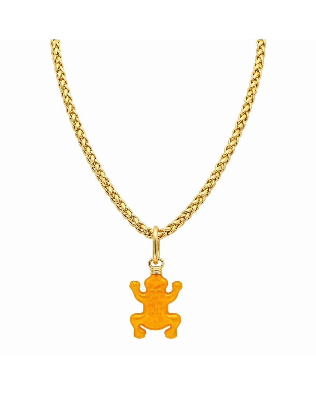 Michael Nash Jewelry Orange Ochre Frog Charm