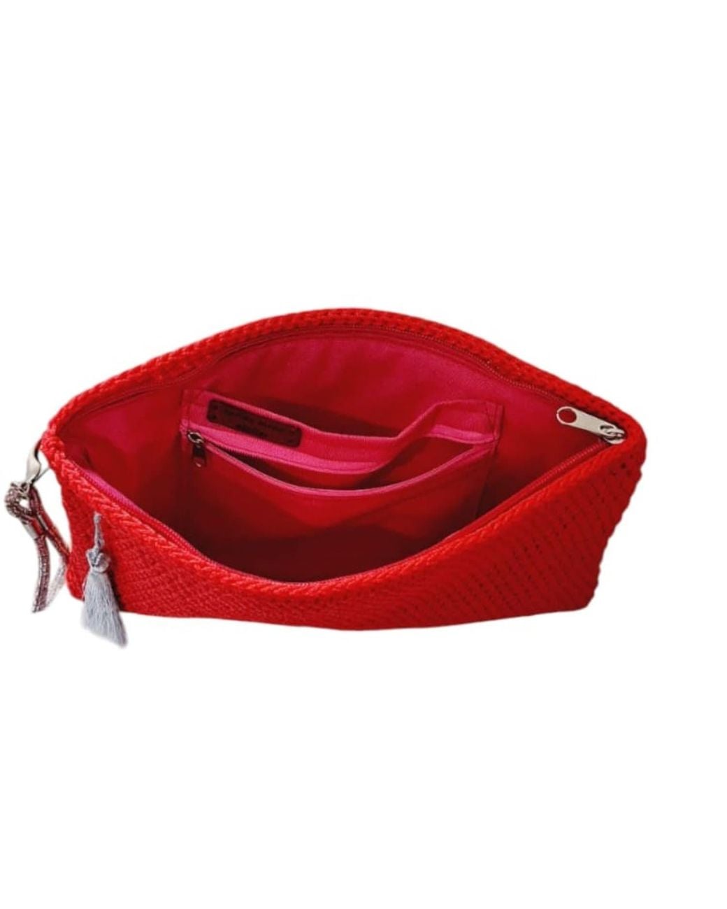 Springmoonatelier Red Handmade Clutch Bag – Elegant And Chic
