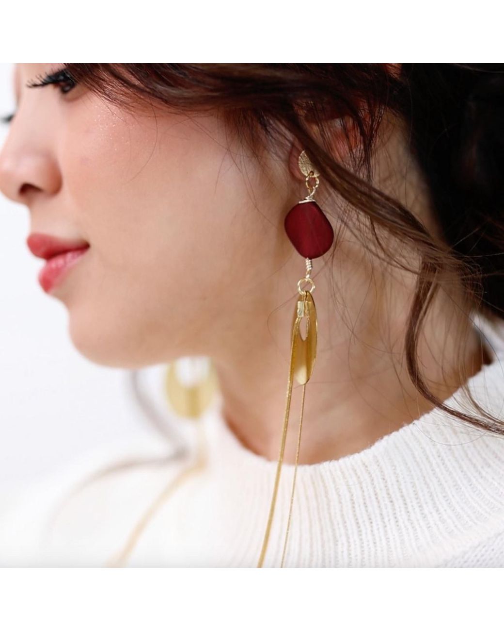 Rejected Hearts Club Multicolor Lalita Dangle Snake Chain Earrings