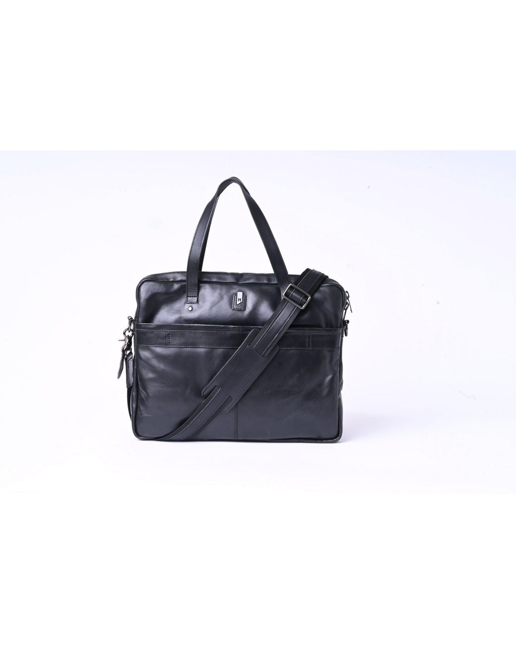 Mauritius Black Leather Laptop Bag Briefcase & Travel Bag Taylor for men