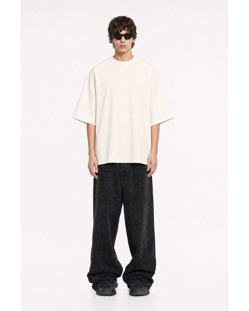 mysimplicated Natural Neutrals Signal Over Noise Oversized Off- Tee for men