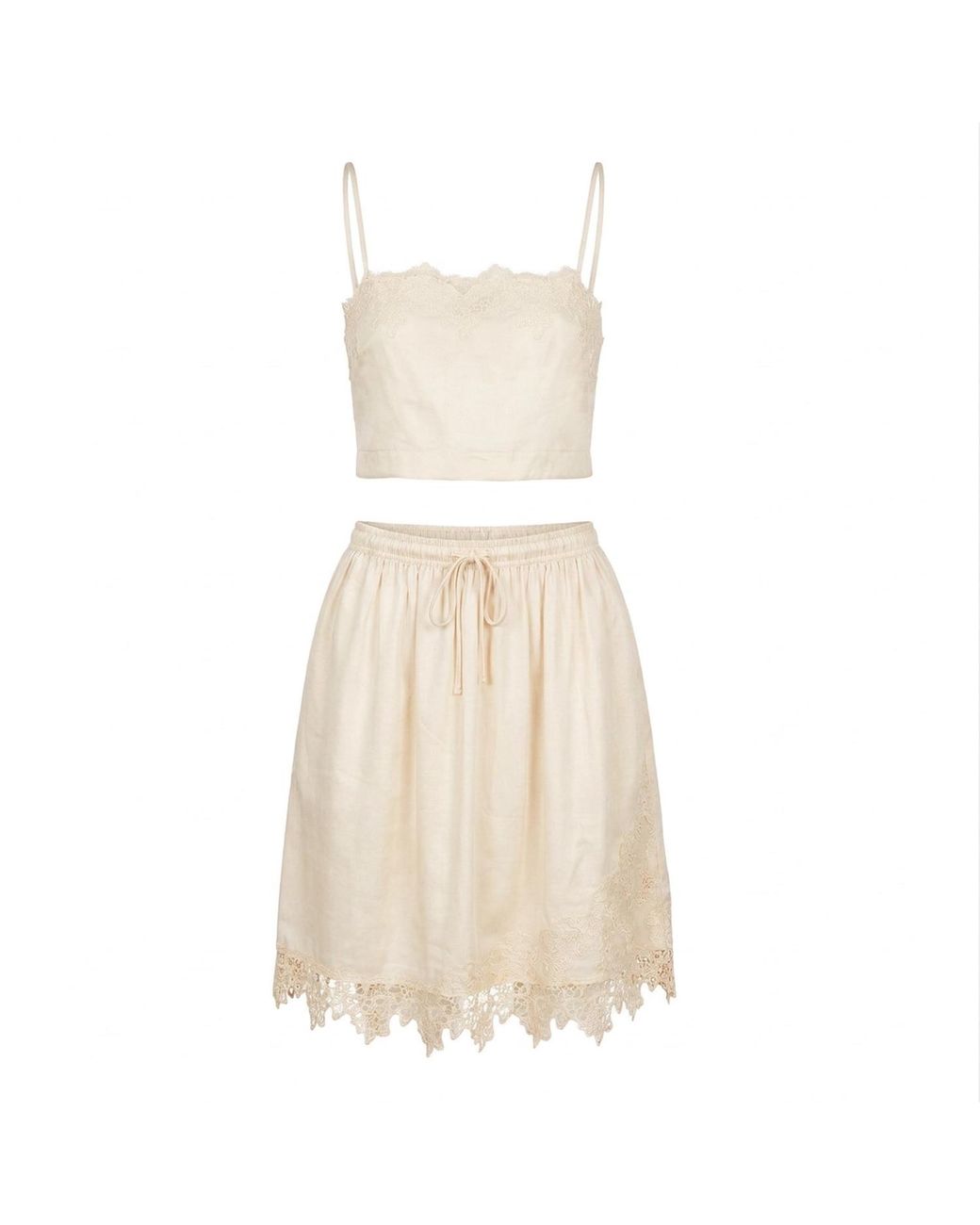 Tohen Natural Ana Two Piece Set Cream