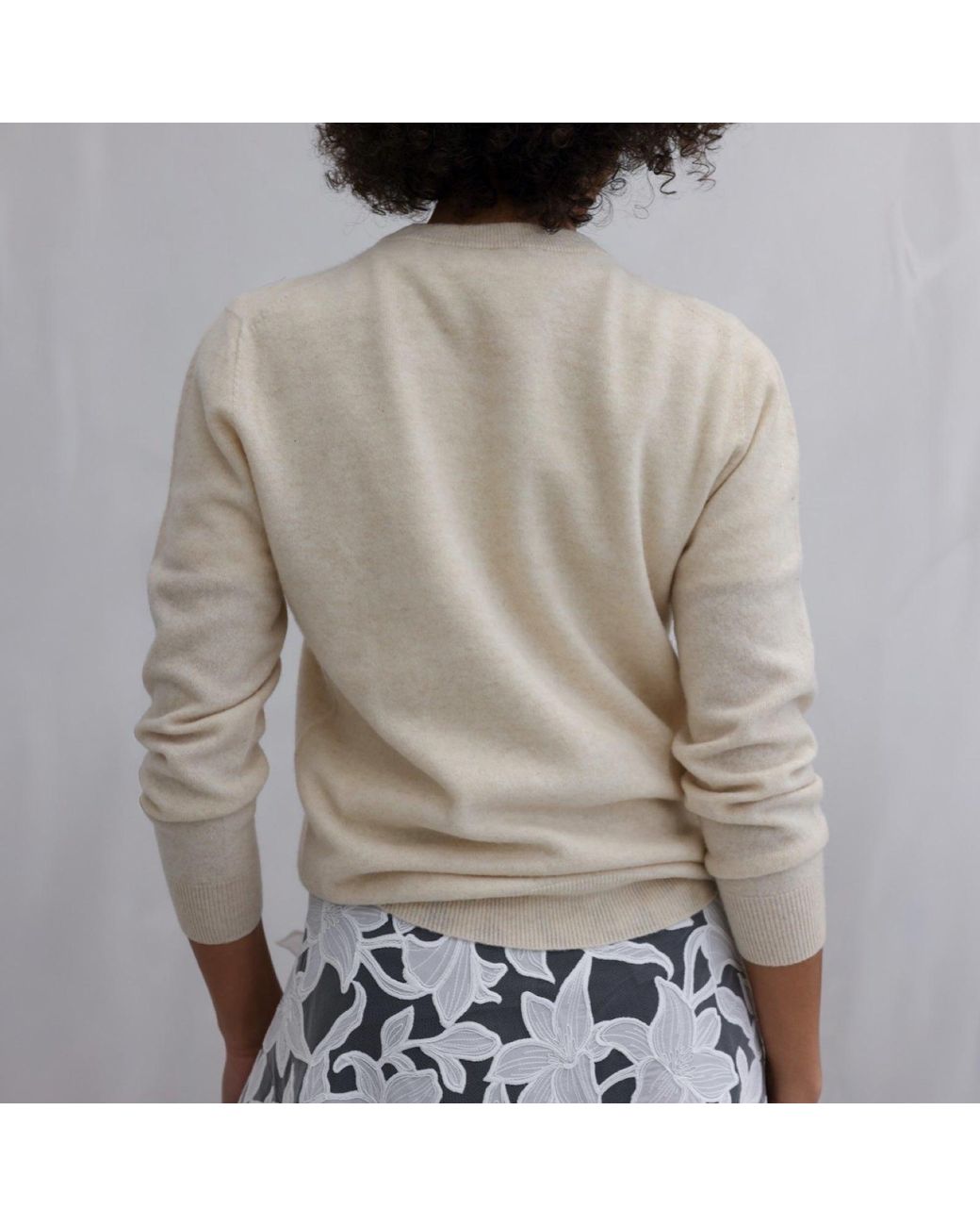 London Atelier Byproduct Natural Neutrals Mohair Classic Fit Jumper With Embroidery for men