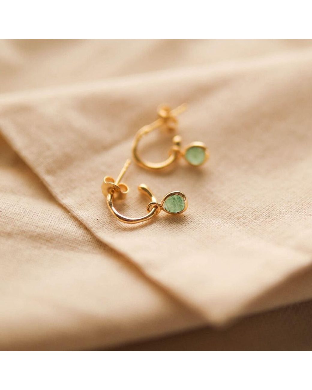 Auree Jewellery Metallic Hampton Vermeil Hoop Earrings