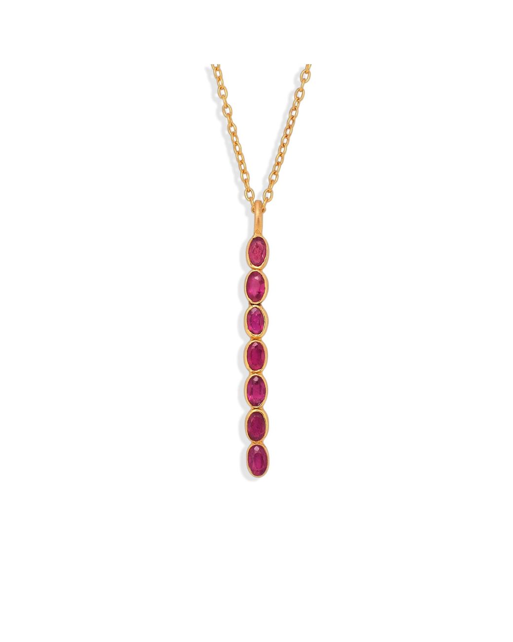 Opium Jewels White Wand Pendant Necklace