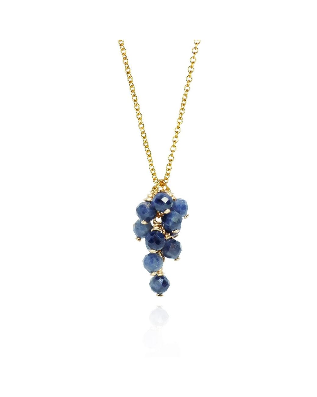 MOUNIR LONDON Metallic Sapphire Pendant