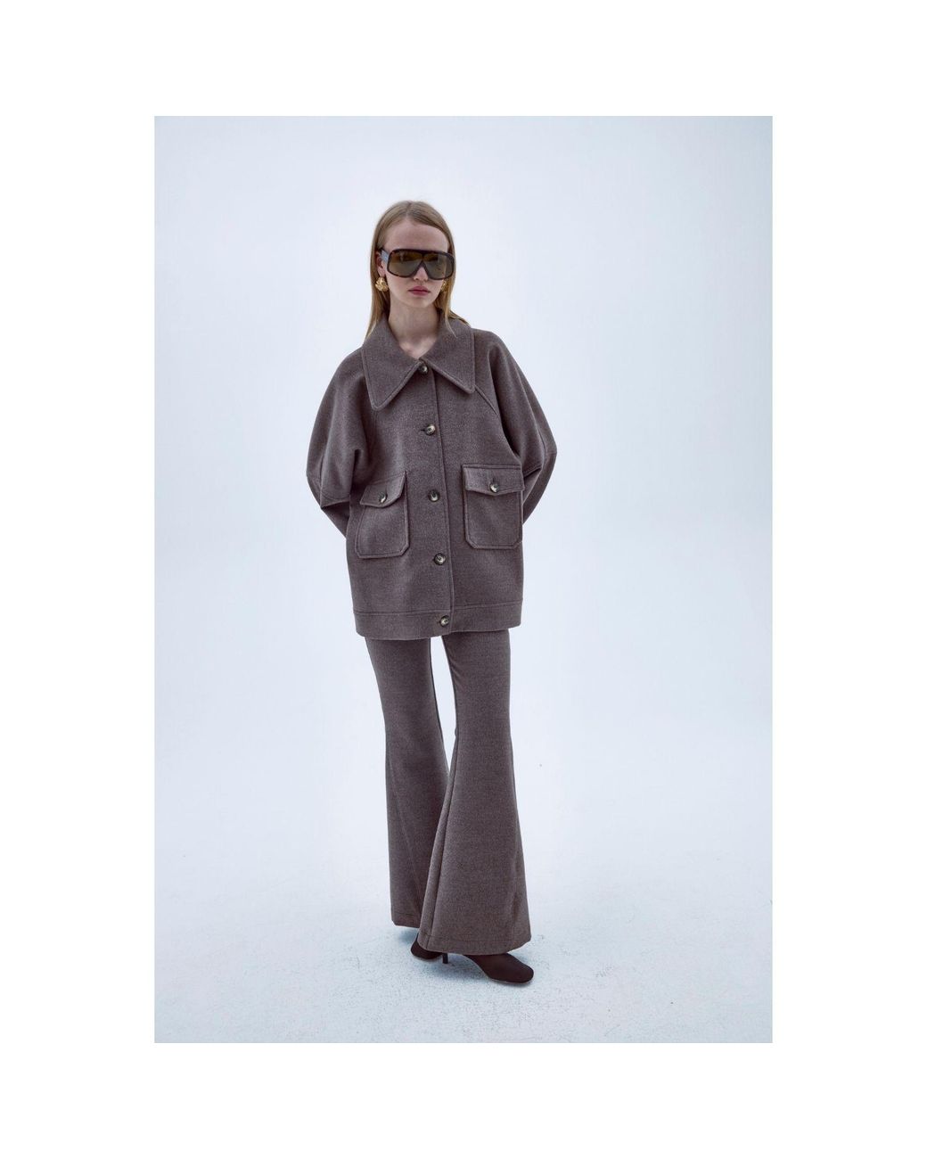NAZLI CEREN Brown Avrell Cashmere Trousers