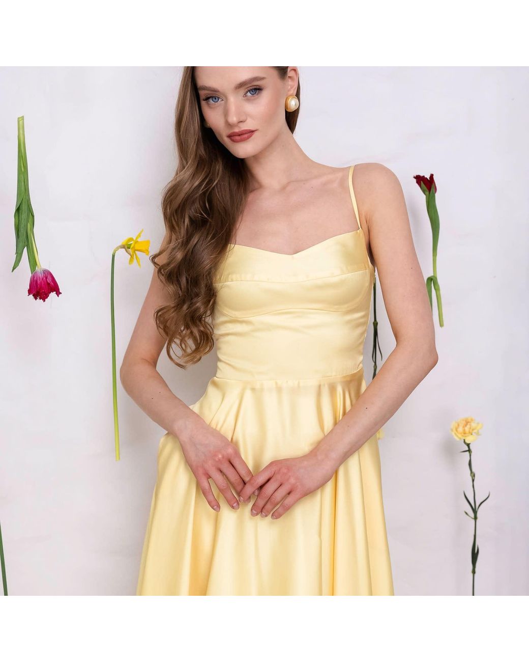 RainSisters Yellow Soft Sundress: Vanilla Sunbeam