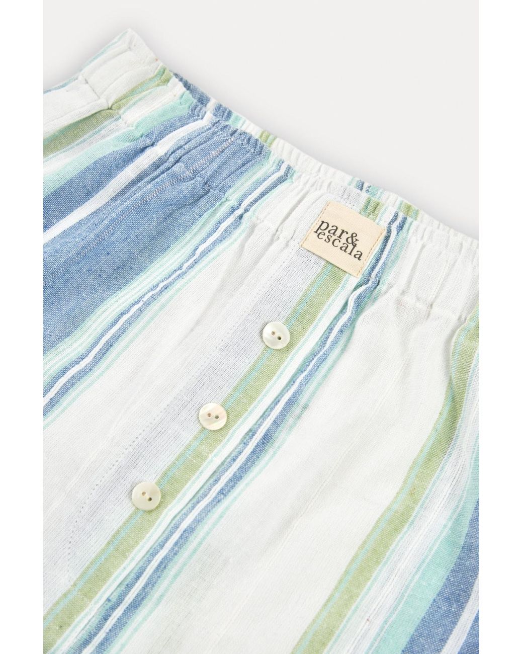 Par & Escala Blue Adrie Shorts Stripes