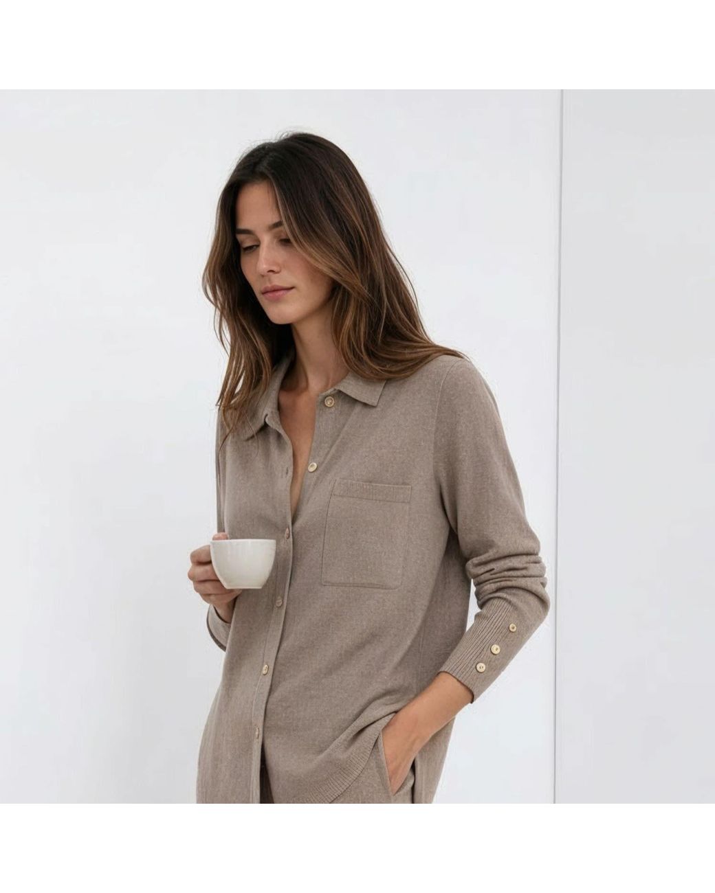Bel Cashmere Gray Cardigan Eloise