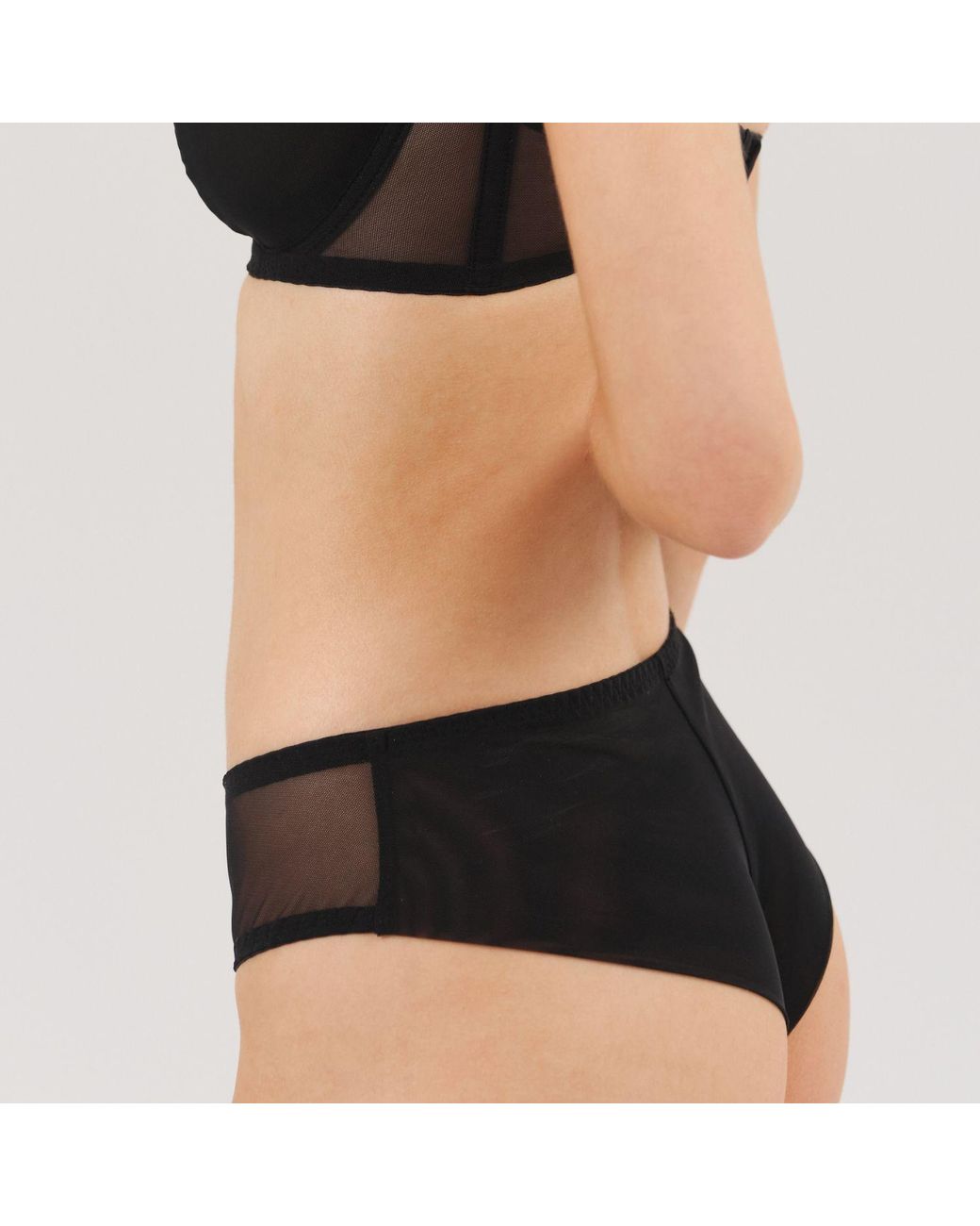 Daily Underwear Black Brazilian Panties Base