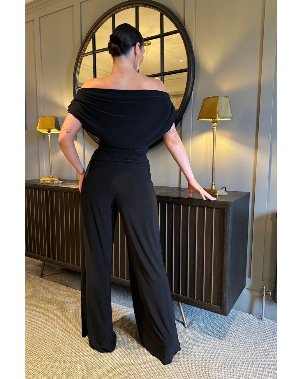 Atom Label Black Carbon Jumpsuit