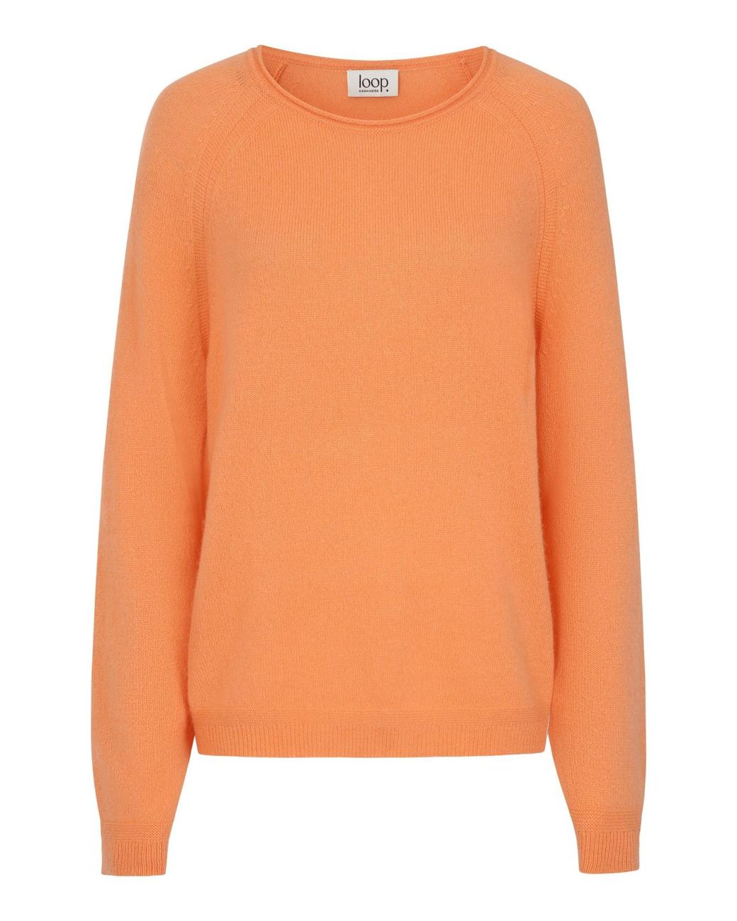 Loop Cashmere Featherweight Sweater in Orange | Lyst UK