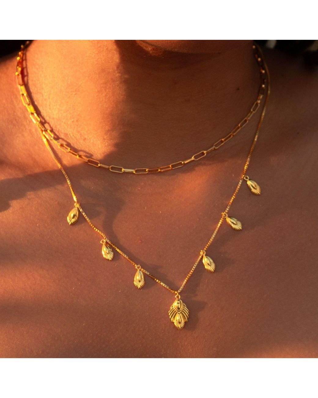 Seven Saints Metallic Artemis Slider Choker Necklace
