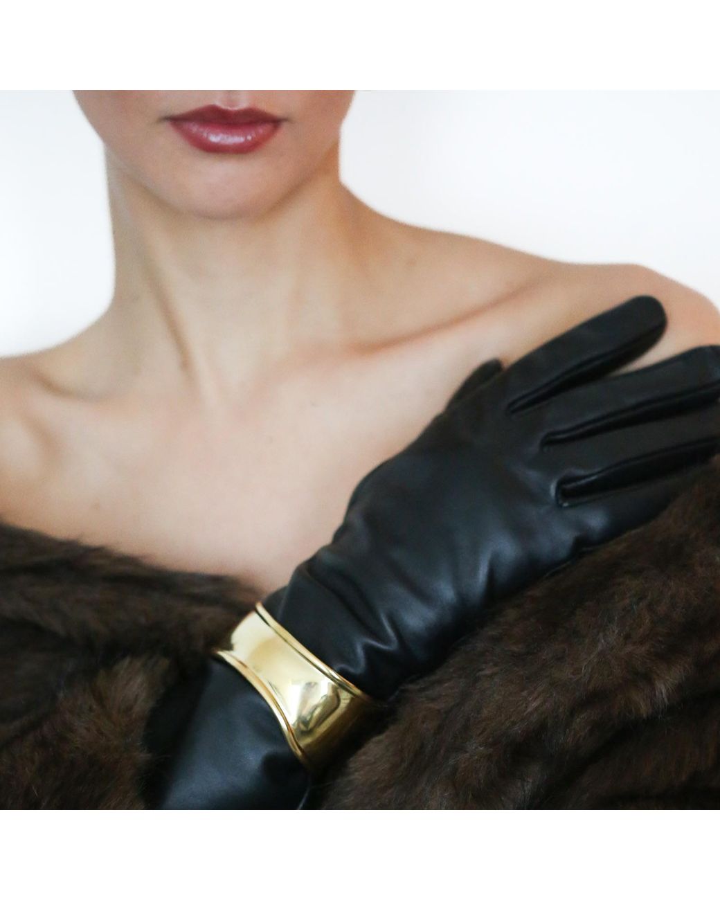 Miss Cecilia Metallic Arc Cuff Bangle