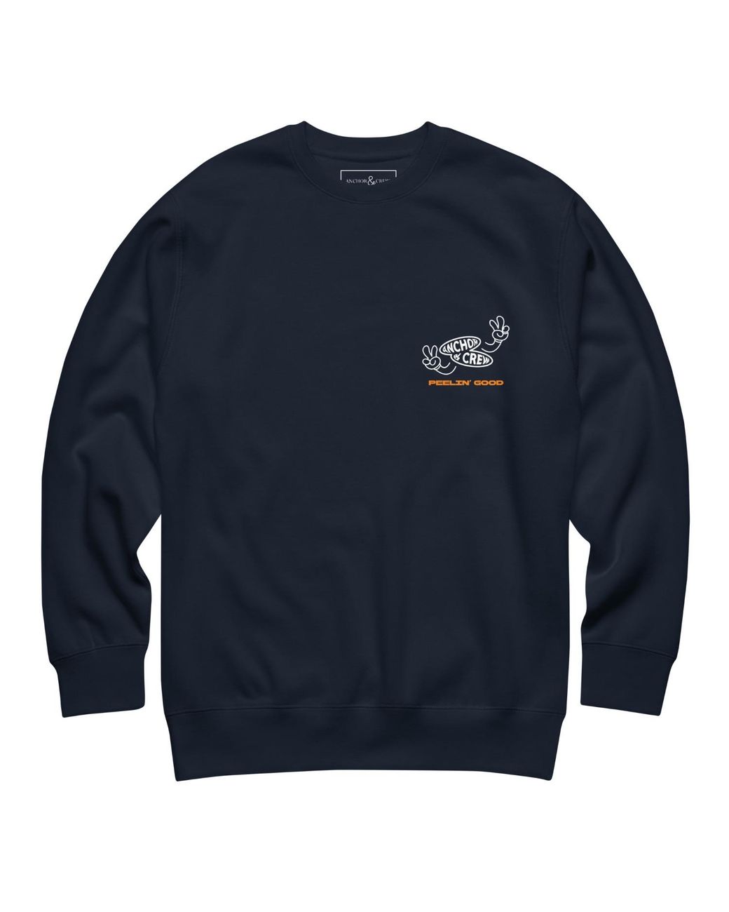 Anchor and Crew Blue Lemon Fresh Dial-A-Local Organic Cotton Sweatshirt for men