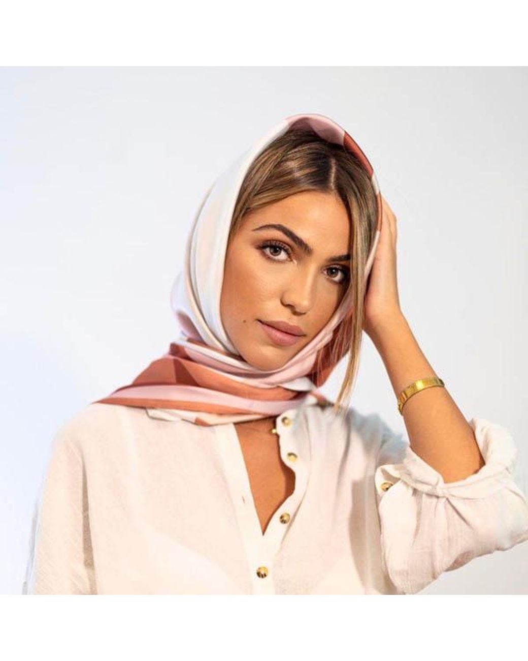 Le Trap Pink Neutrals Summer Land Scarf