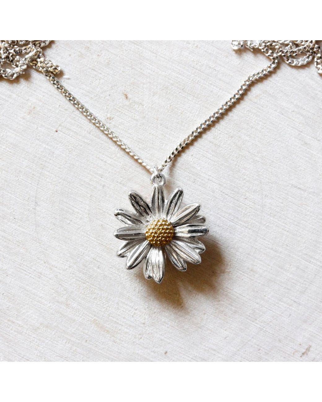 Lee Renee White Daisy Necklace –