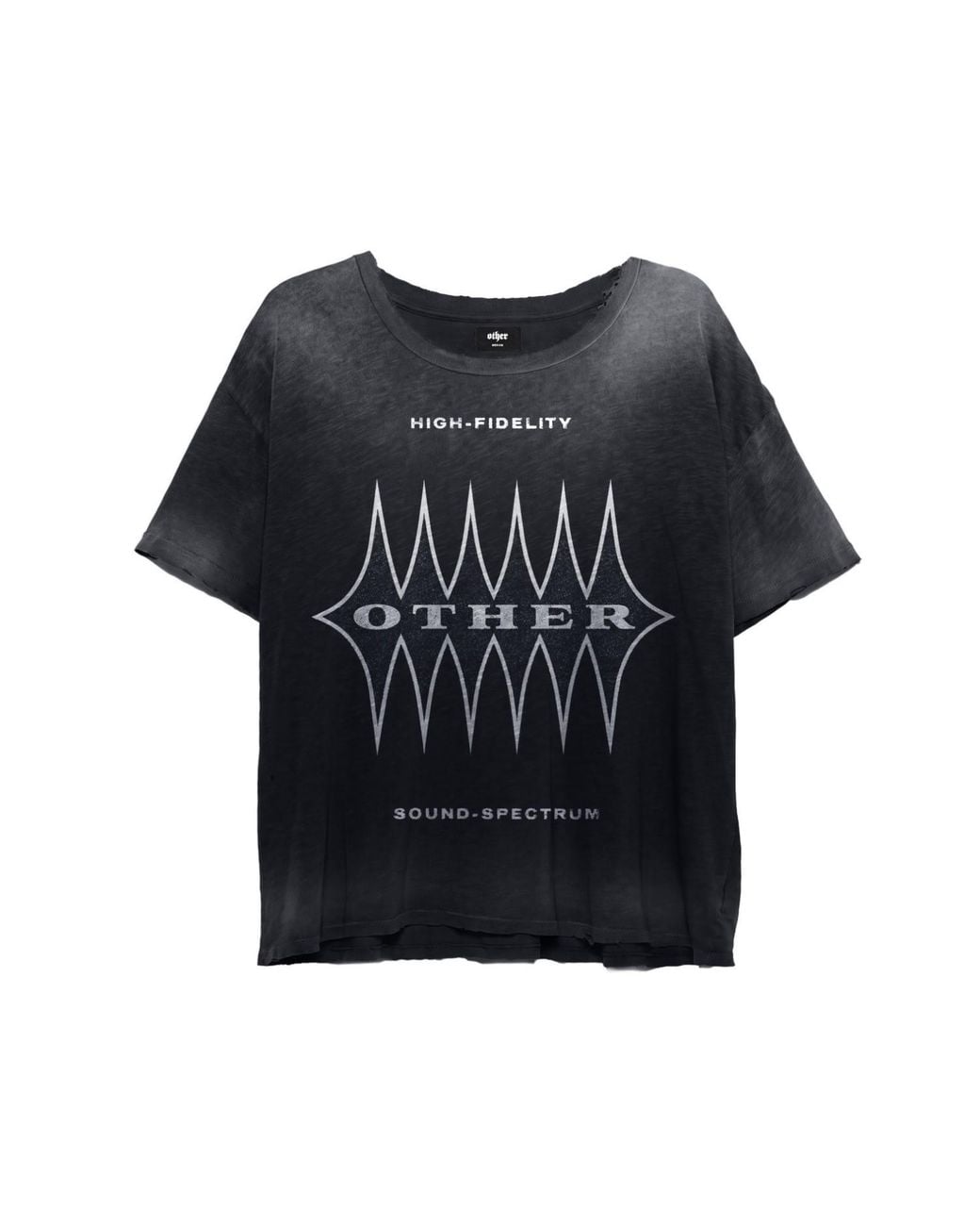 Other Uk Black High Fidelity Decay T-Shirt for men