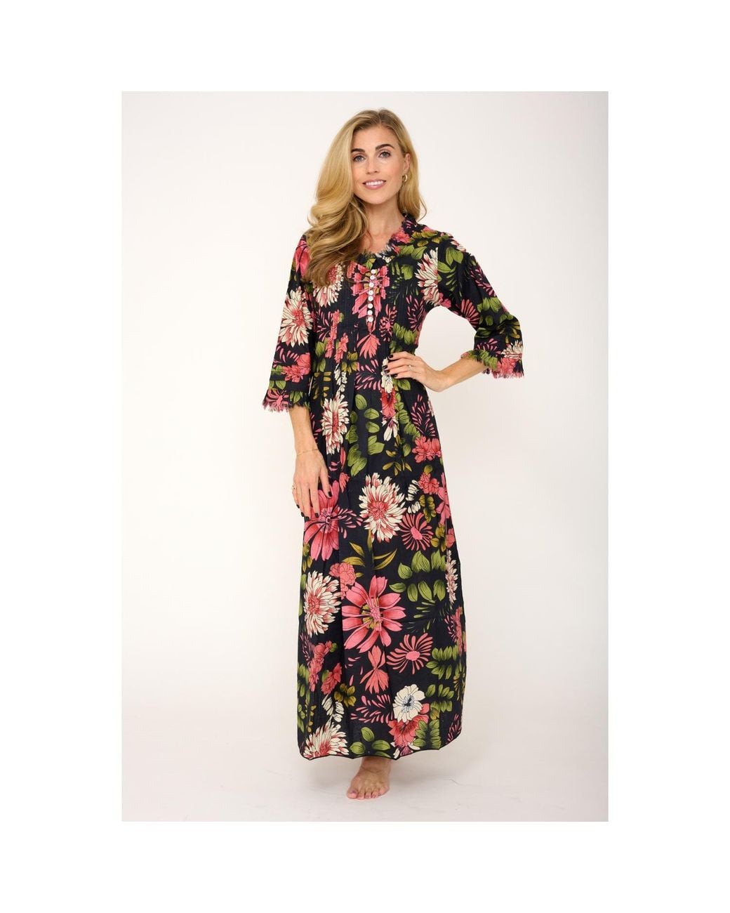 At Last Red Cotton Annabel Maxi Dress
