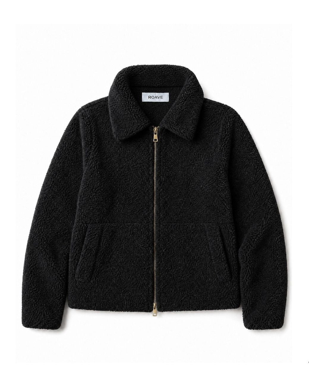 ROAV Black Lightweight Fleece Jacket With Zip