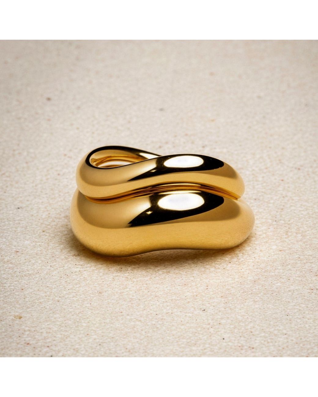 Belinda Jewelz Metallic Wren Slim Molten Ring