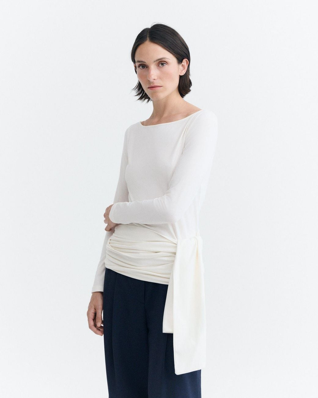 Thinking Mu White Giulia Top