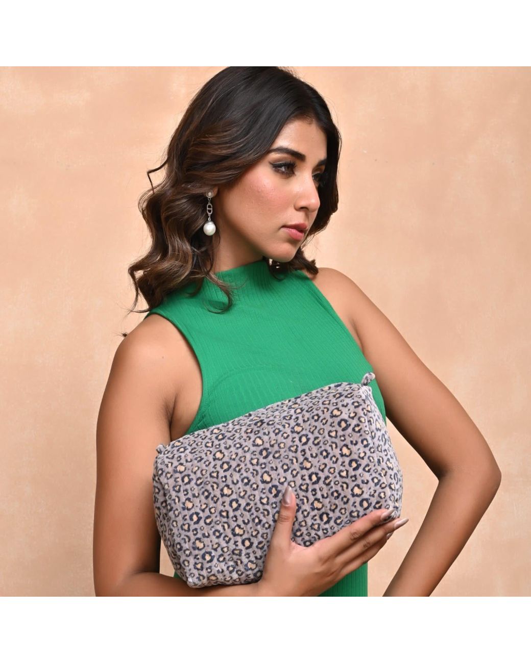Conscious Yoga Collective Gray The Velvet Leopard Three Piece Travel Set