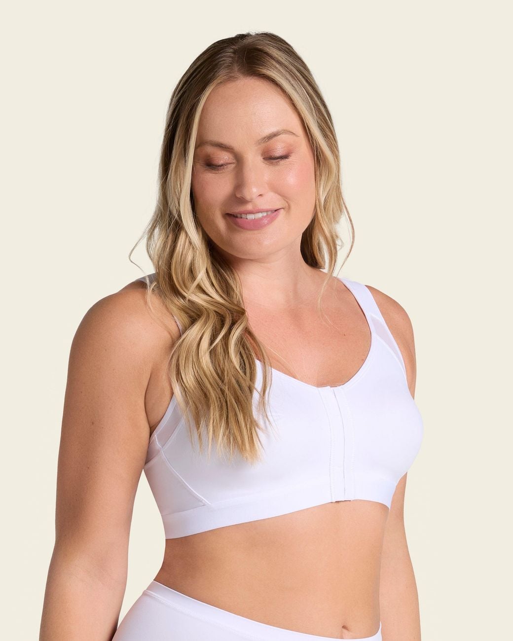 Leonisa Blue Unlined Wireless Posture Corrector Bra