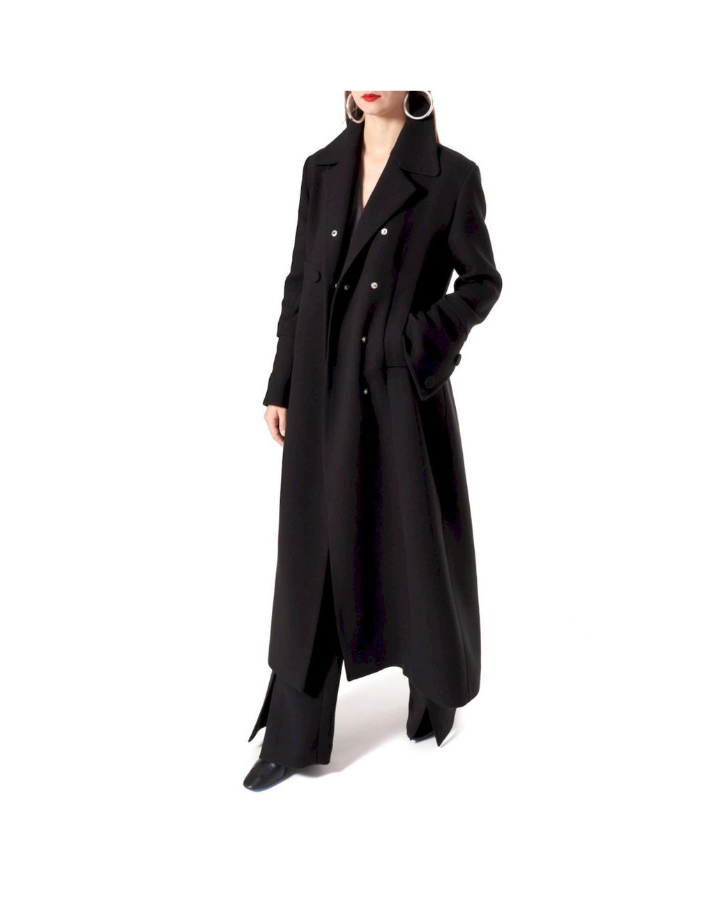 AGGI by HALEWSKI Black Tilda Designer Long Coat